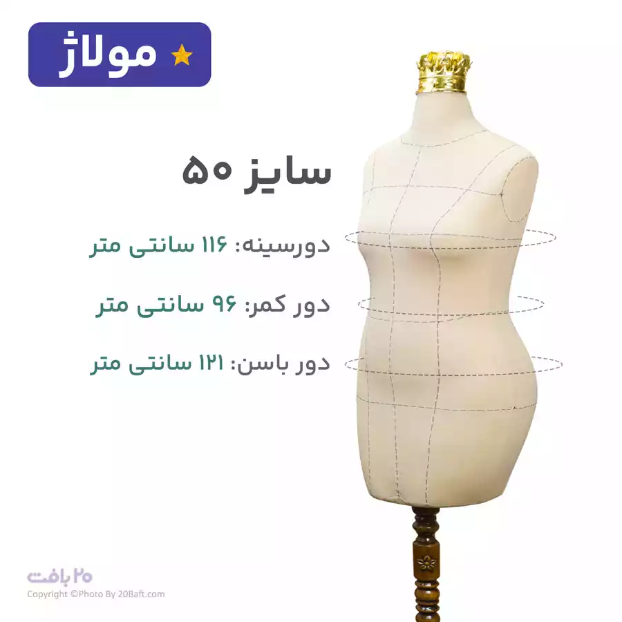 مانکن کرم سوزن خور خط دار سایز 50
