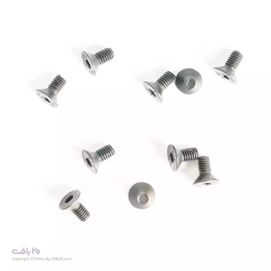 پیچ دنده فلزی سمت چپ دنده پلاستیکی