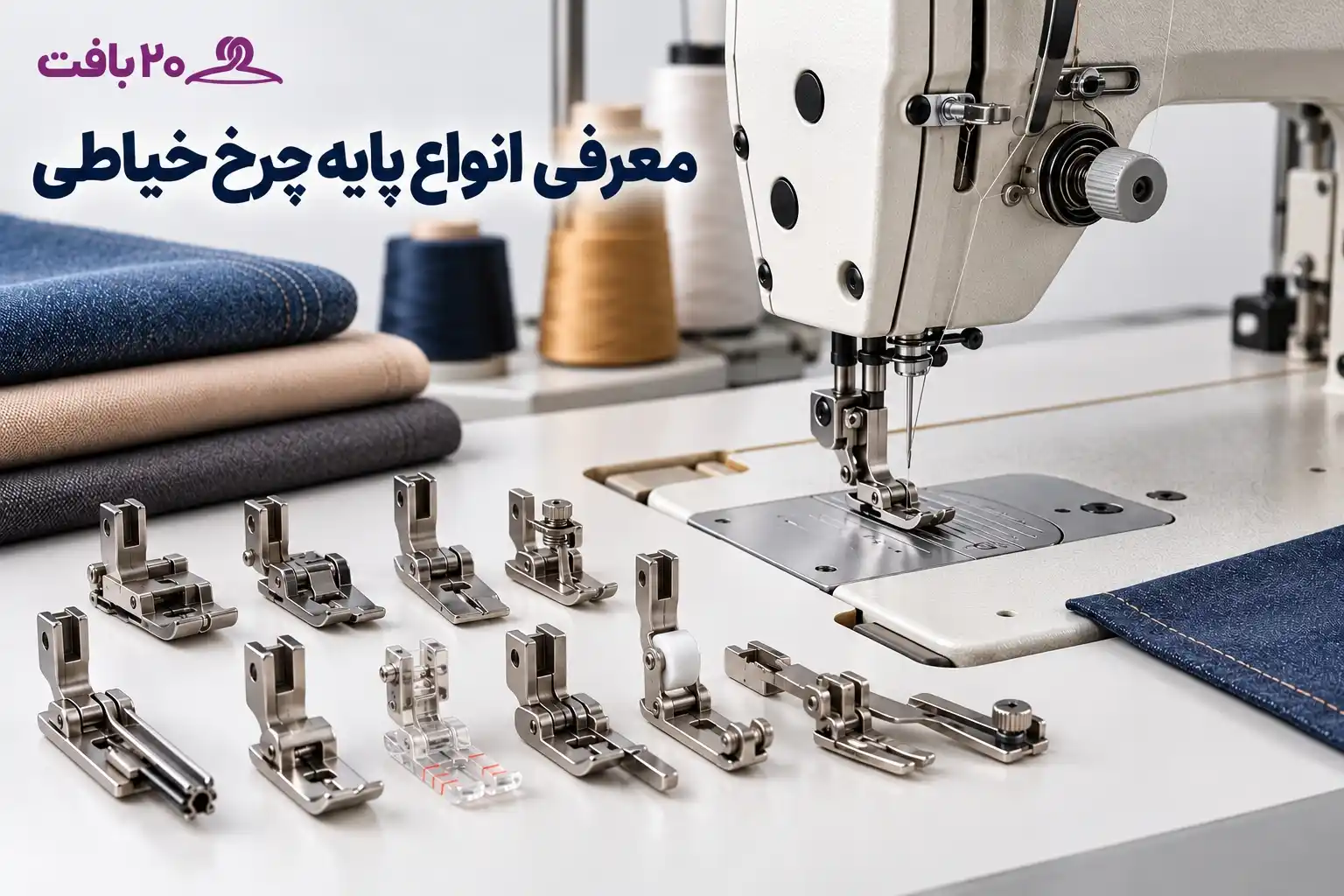 انواع پایه چرخ خیاطی صنعتی و کاربرد هرکدام؛ راهنمای انتخاب
