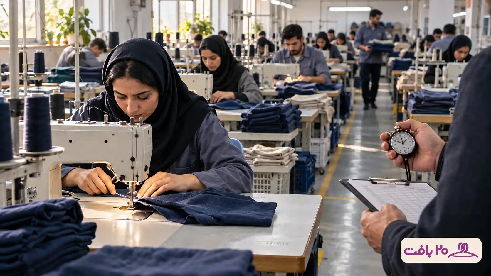 چگونه راندمان خط تولید پوشاک را افزایش دهیم؟