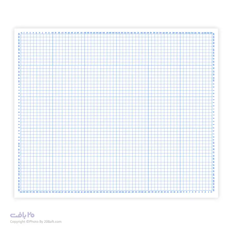 صفحه مدرج 40x60 زیر تیغ دستگاه برش